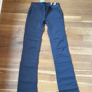 NWT prAna Halle Pant Tall Inseam Coal UPF 50+ Quick-dry 2